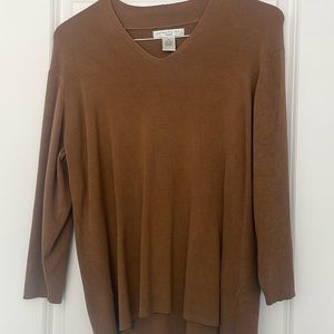 Pursuits, ltd. Woman size 1X beautiful brown sweater